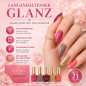 Preview: Golden UV Nail Polish Set – Coffret Vernis UV 20 pièces avec Golden Glitter Top Coat